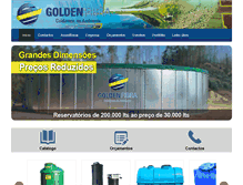 Tablet Screenshot of goldenfibra.com